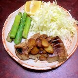 キハダ鮪のガーリックステーキ（マーガリン醤油味）